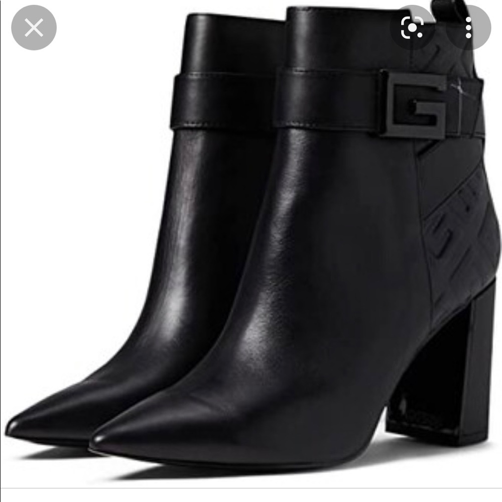 GUESS WOMEN ANKLE BLACK BOOT HEELS SIZE: 8.5 - Picture 4 of 6